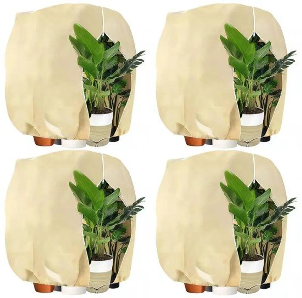 Évitez le gel de vos plantes - Lot de 4 housses de protection zippées