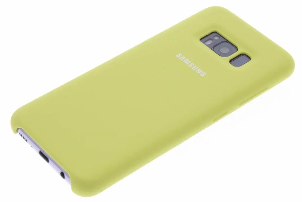 Coque Samsung S8 Silicone Vert - Texture Antidérapante et Design Épuré - 3