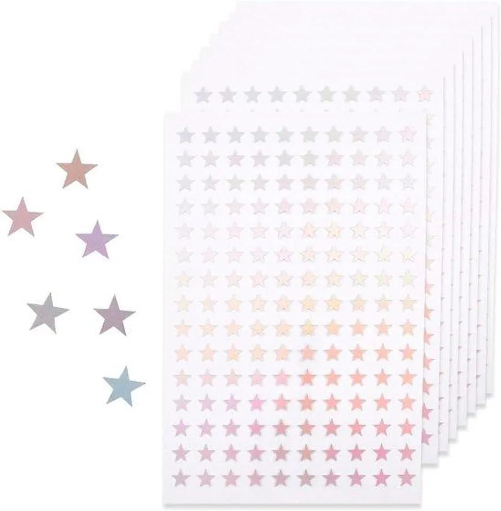 Agenda scolaire pour s'organiser avec aquarelle et stickers étoiles