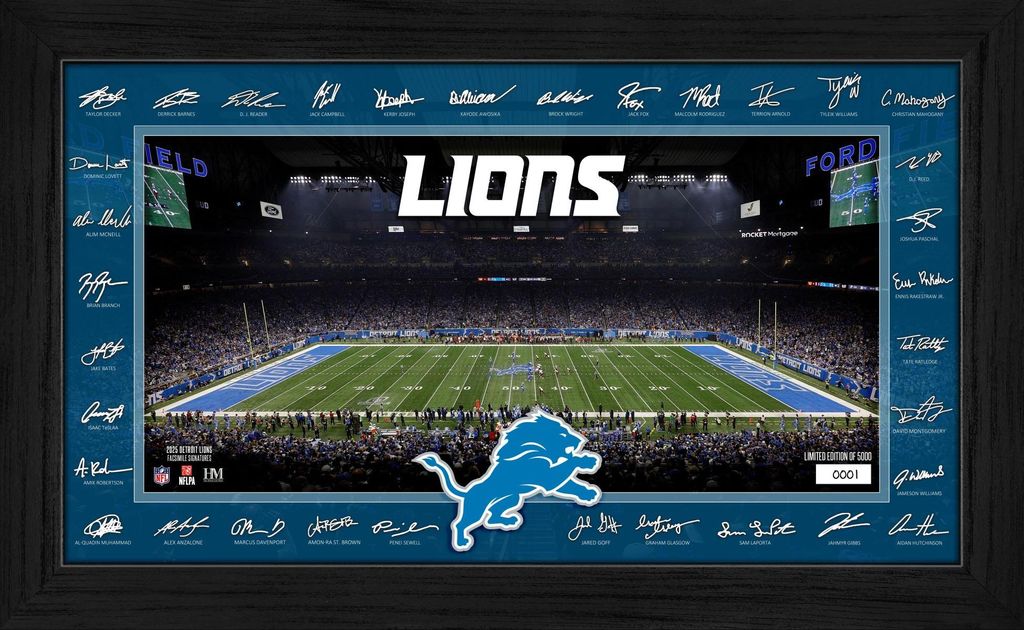 Detroit Lions 2025 NFL Signature Gridiron Bild
