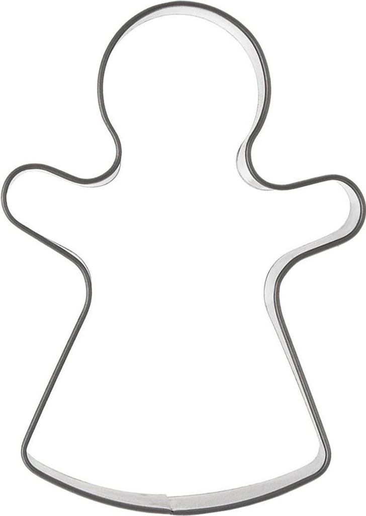Keksbackform in Puppenform, Edelstahl, spülmaschinenfest