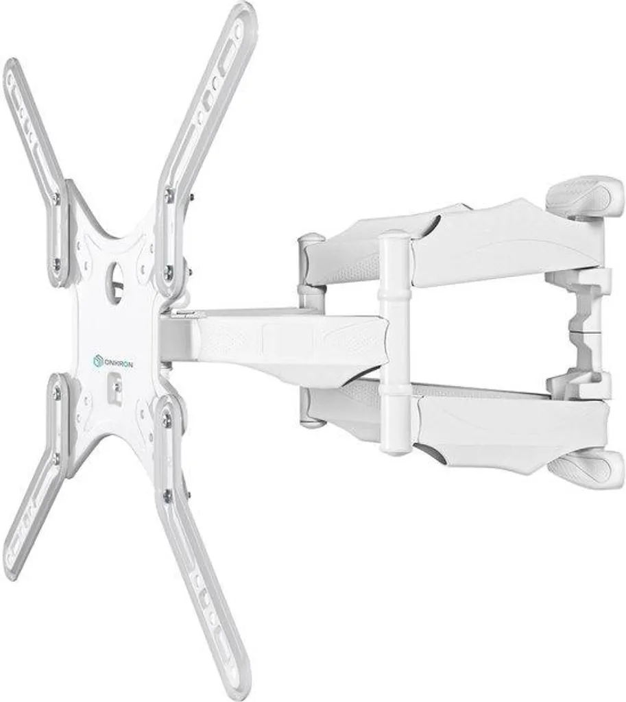 ONKRON Support Mural TV Pivotant 37-70 Pouces VESA 400x400 Blanc M4