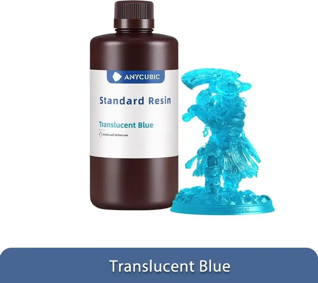 Résine UV 405nm haute précision 10 kg bleu transparent pour modèles 3D