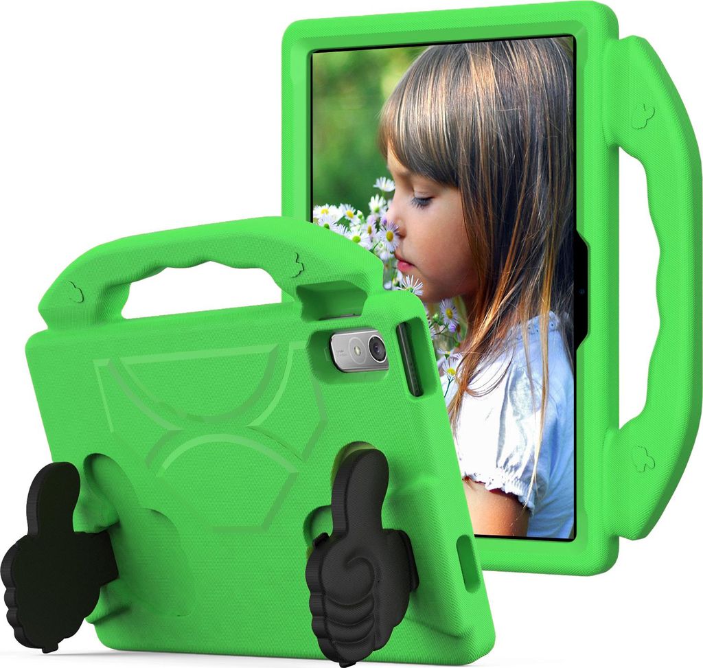 Kinder Schutzhülle für Lenovo Tab P11 Gen 2 11,5" 2023 /Tab P11 2nd Gen/Tab P11 Pro 11,5" 2020, Leicht EVA-Schaum mit Griff Ständer Hülle Grün