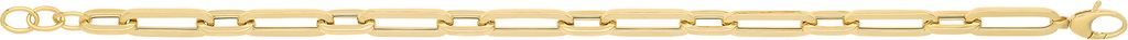 Modisches 9 Karat (375) Gold Damen - Link Armband - 6 Gramm; TRS37418