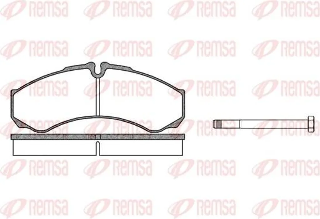Stop bruits de freinage : Plaquettes REMSA 0651.00 pour Daily OE 1906401