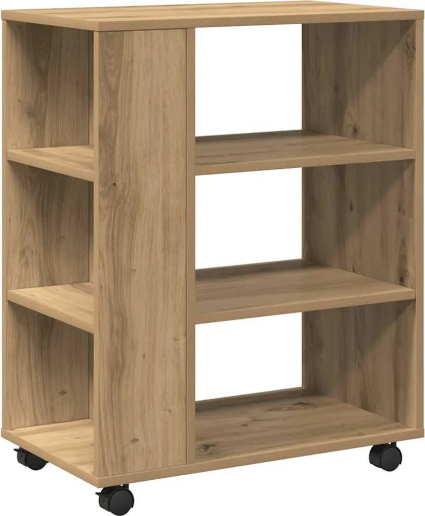 Piedistallo vidaXL Rovere Artisan 60x35x75 cm - Soluzione Archiviazione Mobile