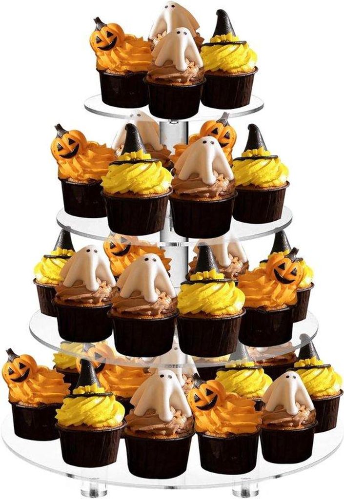 Runder Acryl-Cupcake-Stand 4 Etagen