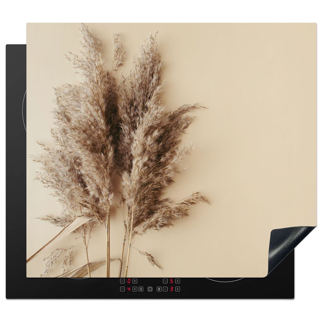 KitchenYeah Herdabdeckplatte Körner - Pastell - Natur , 59x51cm, Küche Deko, Glaskeramikkochfeld Herdabdeckung, Abdeckplatte fùr Kochfeld