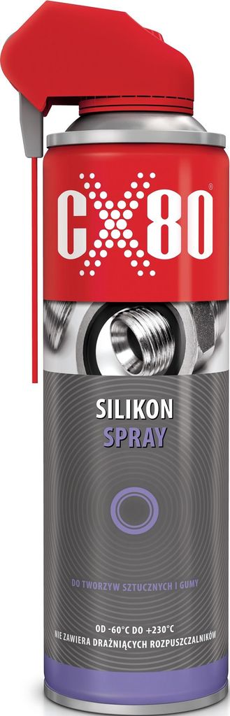 CX-80 Silikonspray-Silikonfett 500ml Gummi- und Dichtungspflege, kann auch für die Pflege von Sicherheitsgurten verwendet werden (PZH )