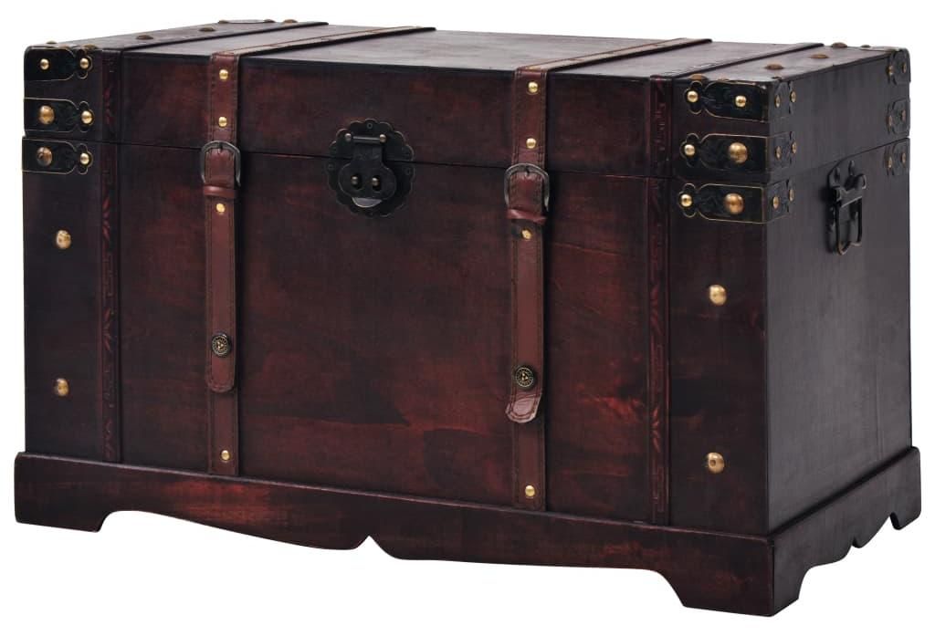 vidaXL Vintage truhla na poklady dřevo 66 x 38 x 40 cm Obrázek produktu 