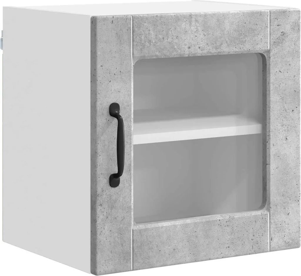 Pensile Cucina Grigio Cemento 40x31x40 cm - Mobile Salvaspazio Anta