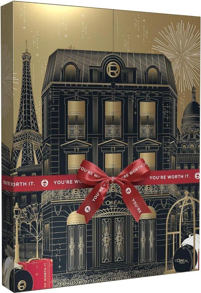 L'Oréal Paris Beauty Geschenkset Adventskalender 2025: 12 Beauty-Überraschungen, Für kleine Luxusmomente in der Weihnachtszeit, Make-Up, Haarpfl...