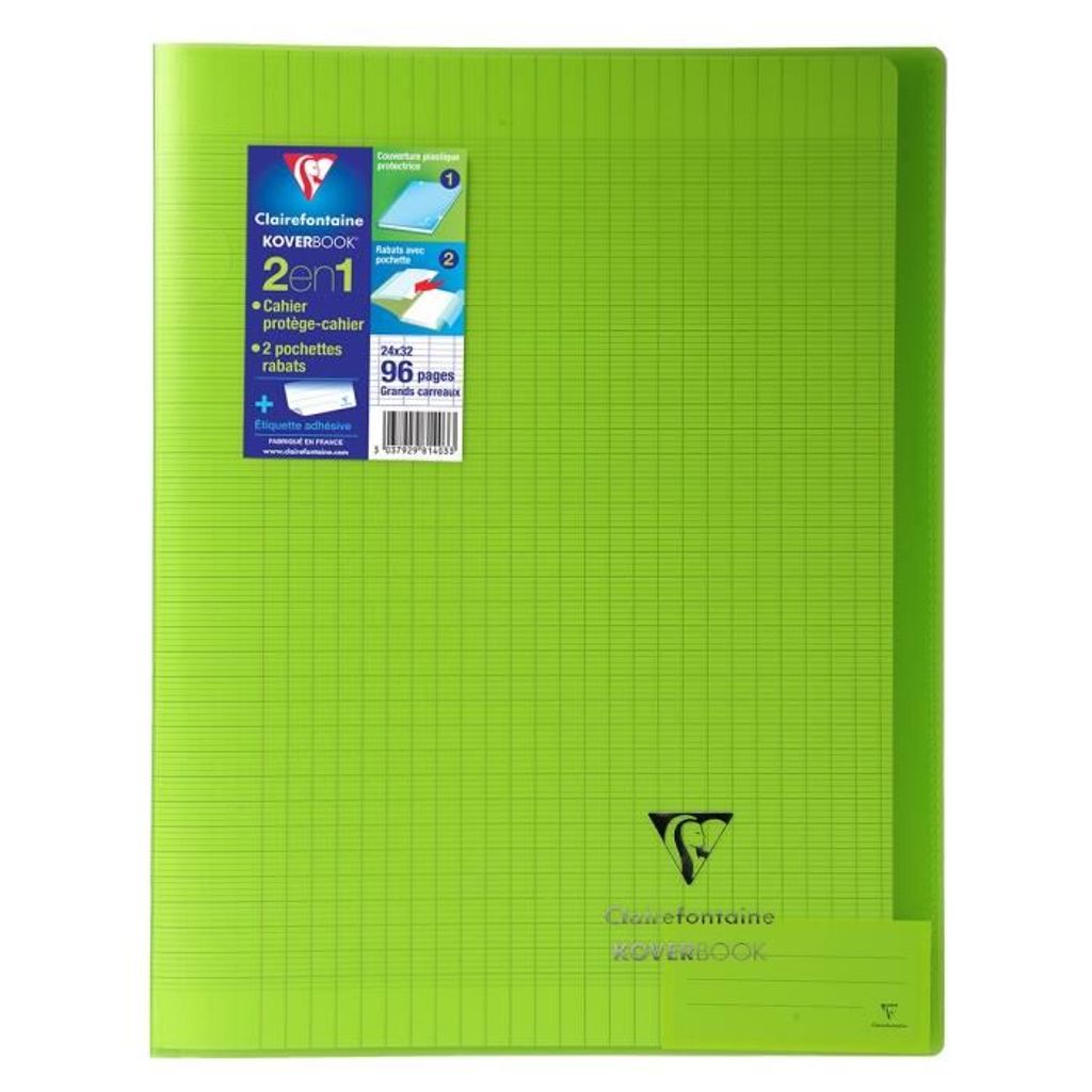 CLAIREFONTAINE - KOVERBOOK Stickheft - 24 x 32 - 96 Seiten Produktbild 