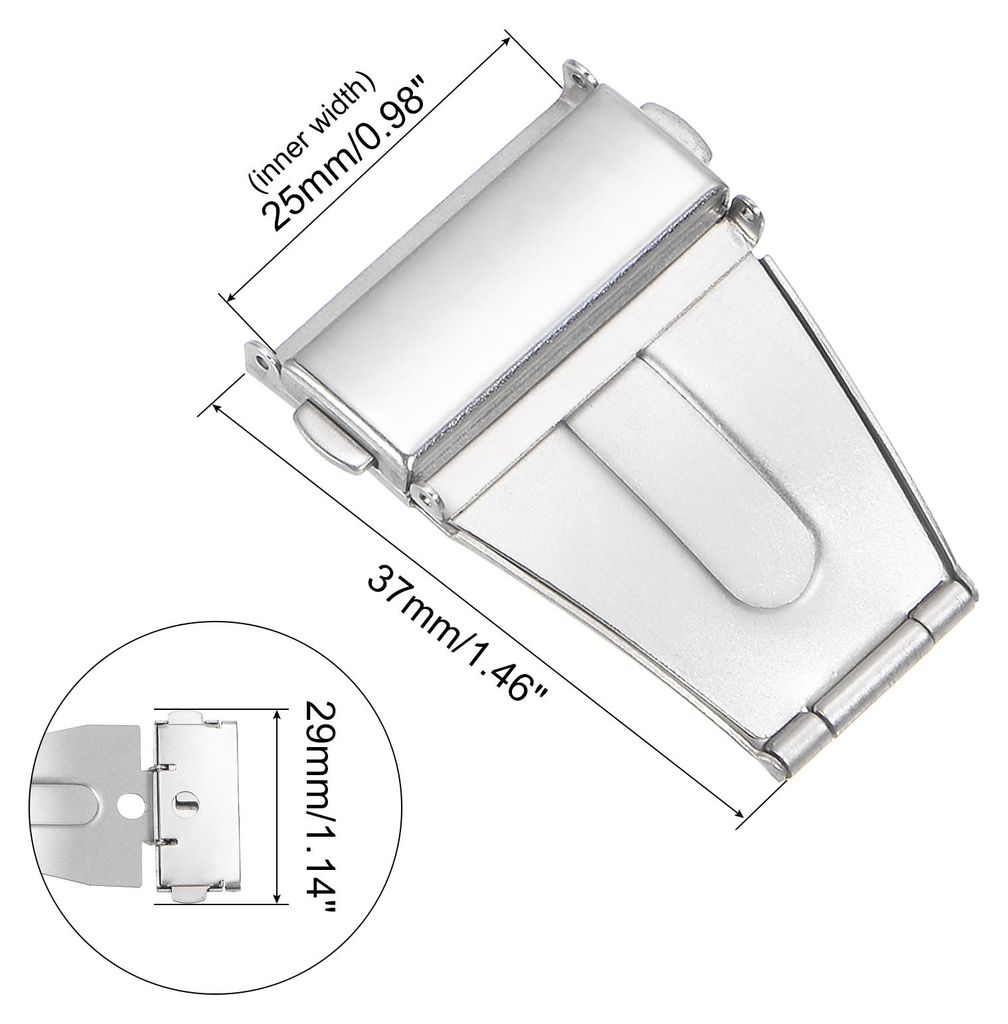 Faltschlie?e 25mm Druckknopf Uhrenschnalle Klappverschluss Armbandschlie?e Schnellschnallen Edelstahl Uhrenschlie?e fš¹r Uhrbandverl?ngerung Uhre...