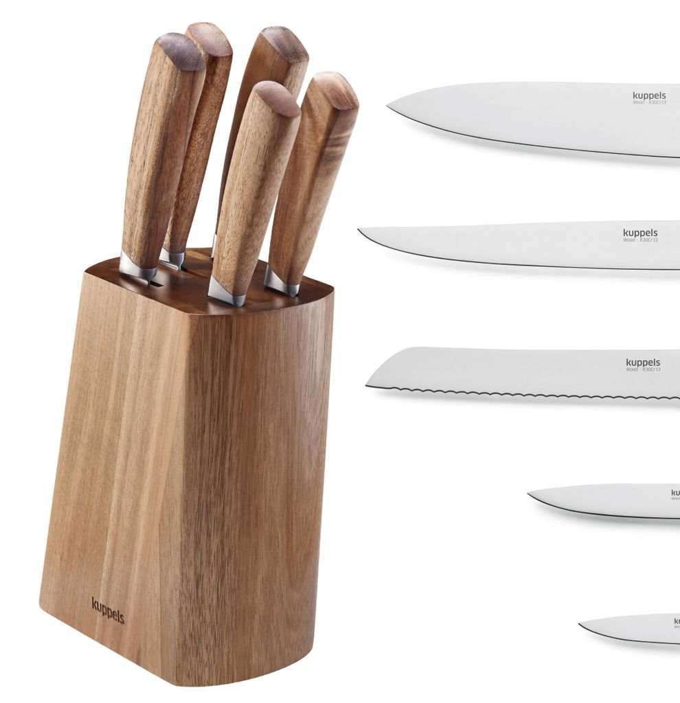 Kuppels 5-tlg. Messerblock WOOD 5-teilig holz