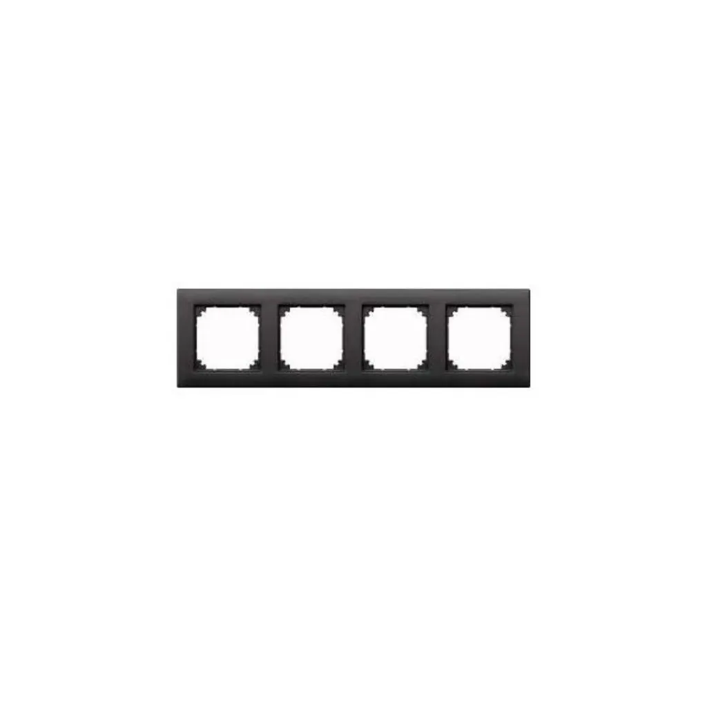 Merten 486414 Cadre de finition 4 postes Anthracite Balance et Atelier