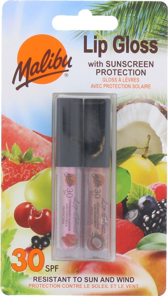 Malibu Lippen-Glanz Duo-Set, Feuchtigkeitsspendend und Langanhaltend, 2-teiliges Set für strahlende Lippen
