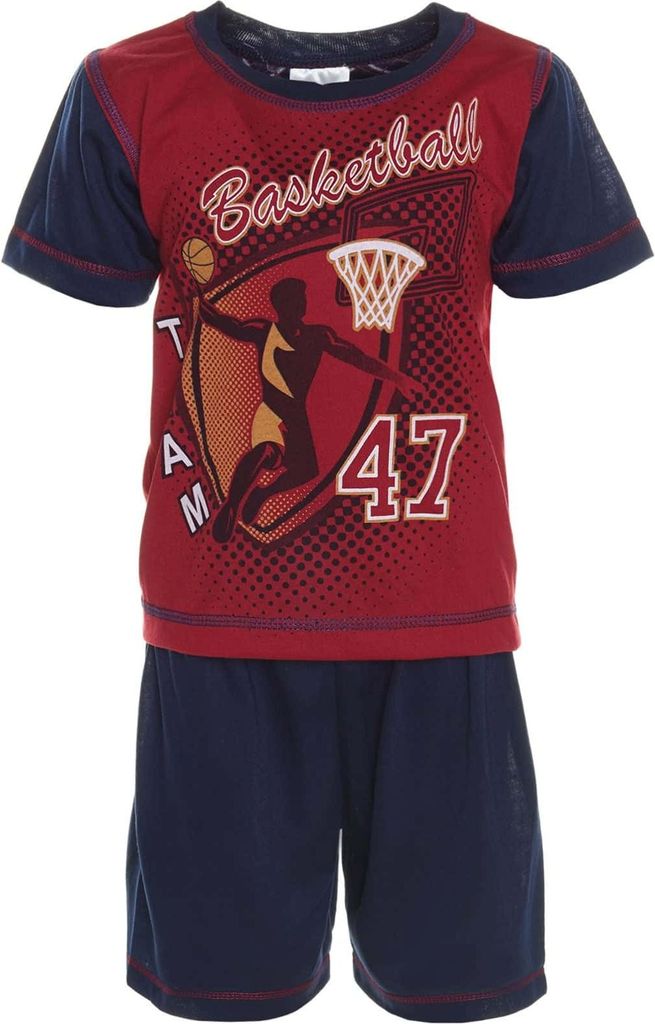 New Look Jungen Schlafanzug Pyjama Rot 104