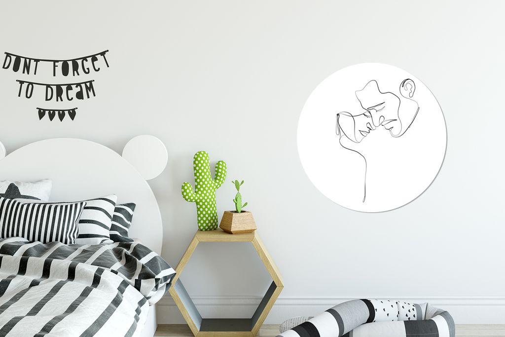 MuchoWow - Wand Kreis - Das Schlafzimmer - Die Bilder - Wandmalerei - Kunst für das Haus - das Plastik