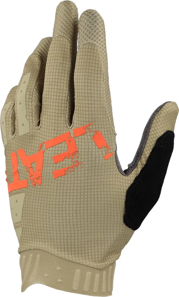 Gants de vélo légers Leatt DBX 1.0 GripR Dune pour confort et grip