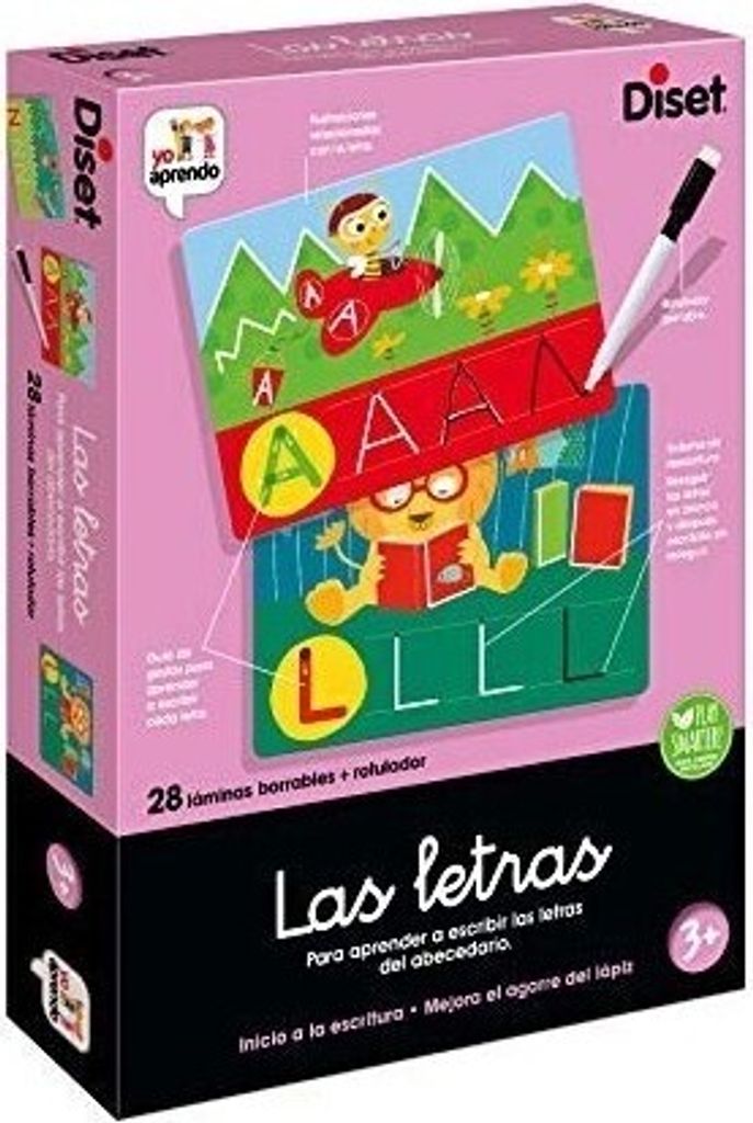 Diset - The Letters, Lernspiel zum Erlernen der Buchstaben und des Alphabets DISET