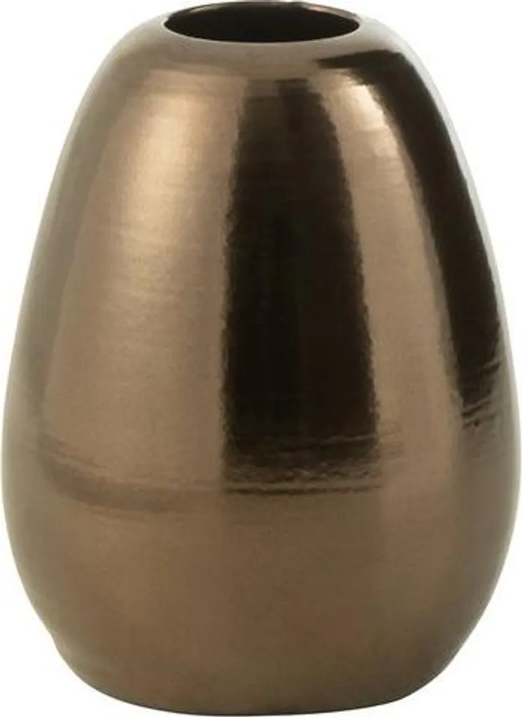 Petit Vase Doré Lola J-Line pour Décoration de Table et Étagère Luxe