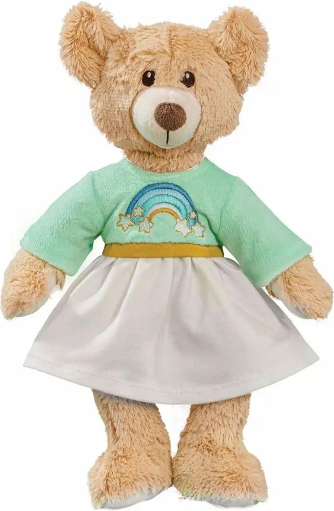Heless Kuscheltier Teddybär Plüsch Regenbogen 22cm Spielzeug