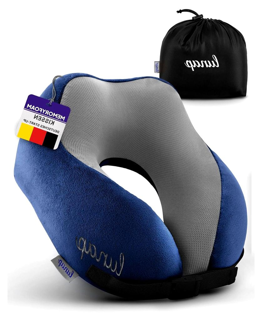 Reisekissen Flugzeug | Nackenkissen Memory Foam atmungsaktiv + waschbar | Nackenhörnchen Erwachsene | Nackenkissen Flugzeug, Auto | Travel Pillow ...