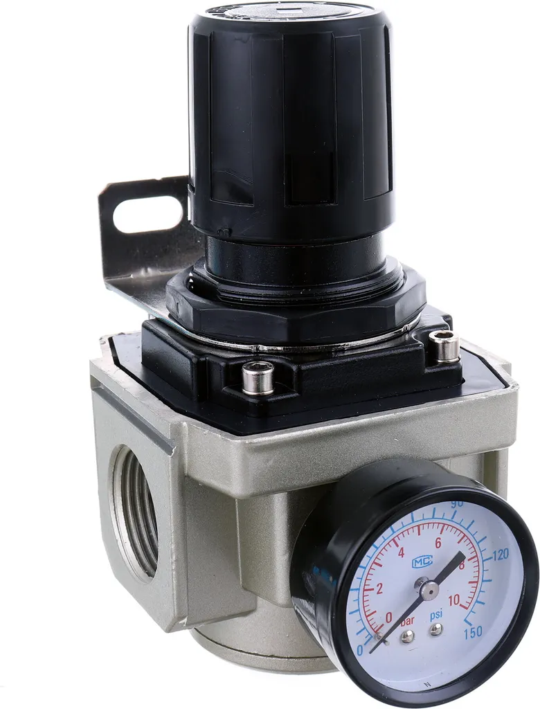 Régulateur de pression d'air 3/4 robuste avec corps en métal renforcé - 2