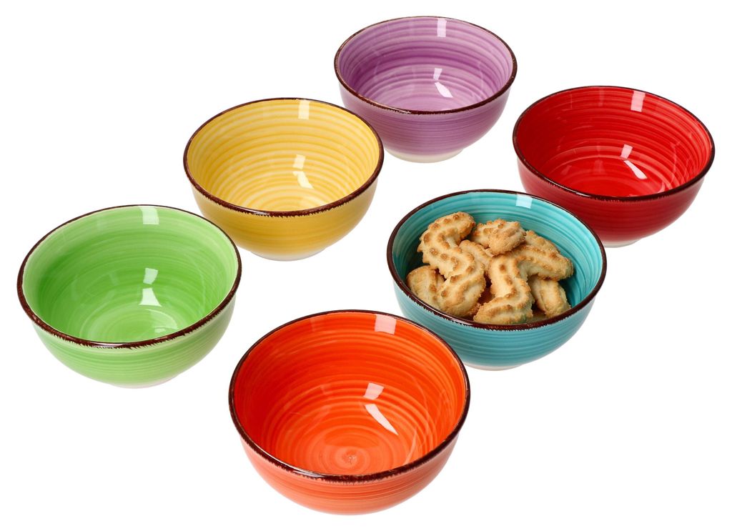 Uni bunt 6er Set Snack- & Dip-Schälchen Ø12cm 200ml 6 Produktbild 