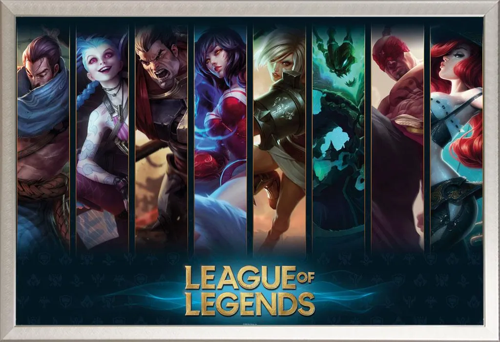 Protégez votre Poster League of Legends avec ce Cadre Argent en Aluminium