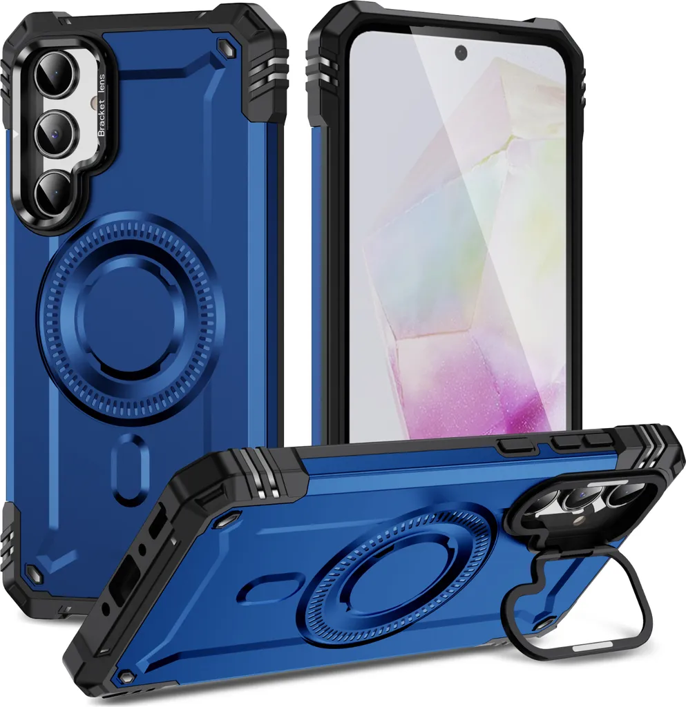 Custodia Anti-Caduta Samsung A35 Blu - Protezione a Prova di Bambino