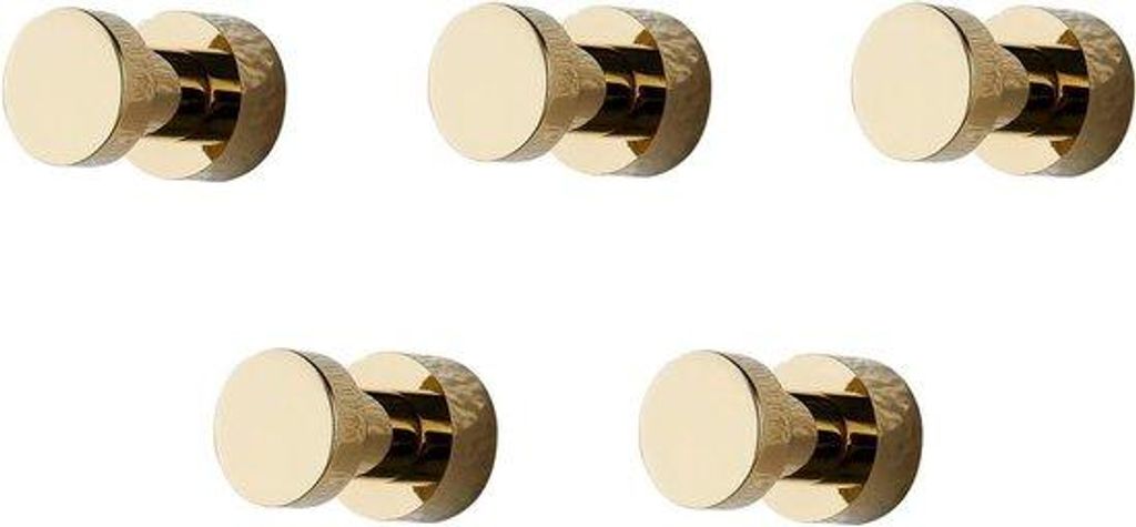 Robuste goldene Wandhaken für Bad, Küche, 5 Stück