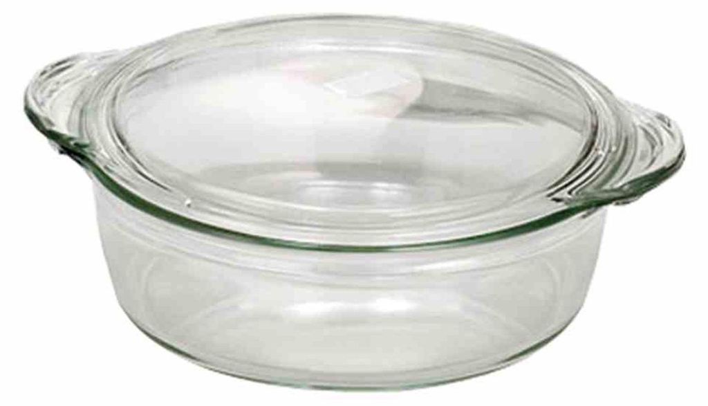 Simax Glasschüssel rund 1.0l mit Deckel Backofenform