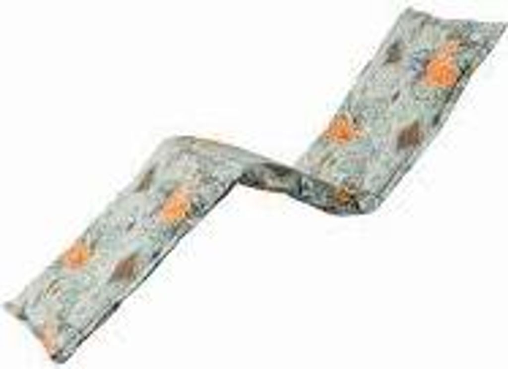 Madison Ligbed Kissen 65x200 cm Rowena Gelb, bequemes Gartenkissen mit verstellbarem Band und Knöpfen