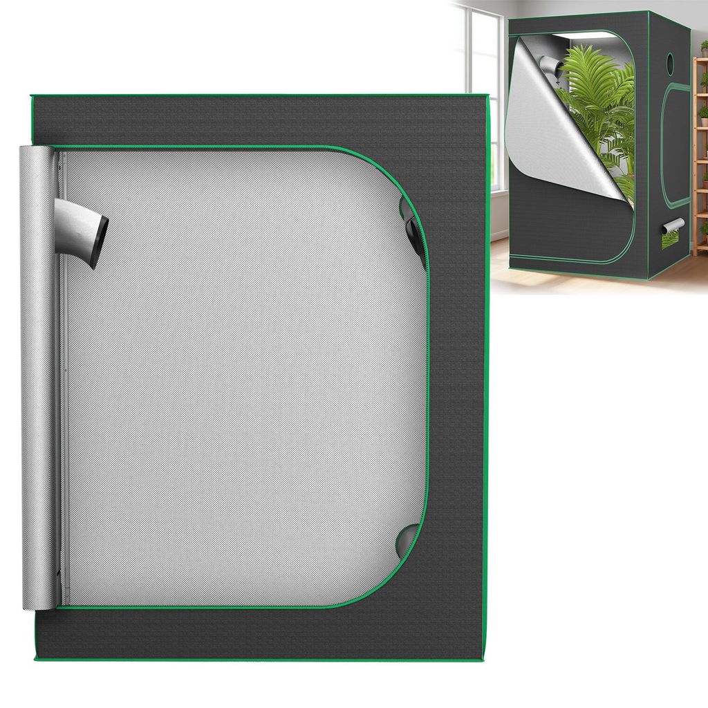 YUENFONG Grow Zelt Grow Tent für Pflanzen Zuchtzelt Gewächshaus Growschrank für Homegrow Indoor Anbauzelt Growroom Garten Anzucht Gemüse Kräut...