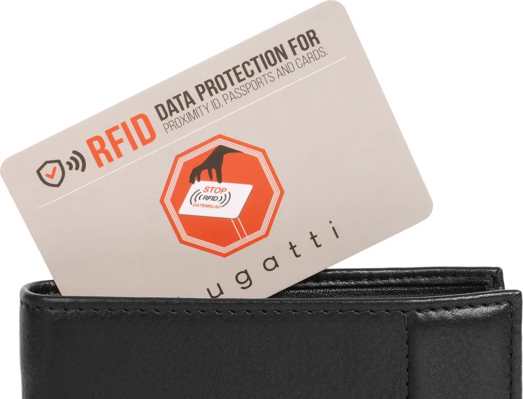 bugatti Nome Wallet : Fini les Portefeuilles Encombrants avec ce Cuir Noir - 17