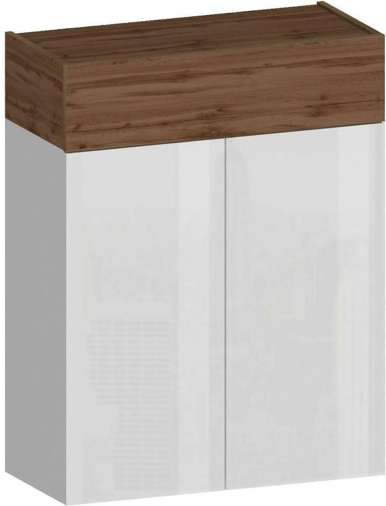 Dmora Schuhschrank Oliver 76x38x100 cm Braun 16 Paare, 3 Regale, 4 Fächer