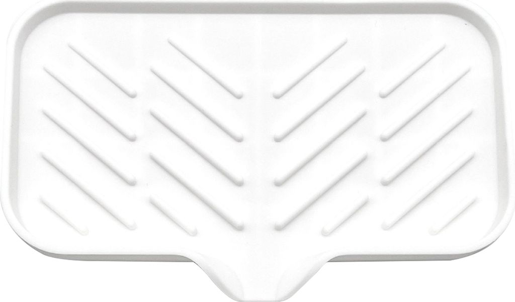 Abtropfmatte aus Silikon, vielseitig verwendbar, rutschfest, mit Abflussrohr, leicht zu reinigen, auslaufsicher, Organizer für Küchenarbeitsplatt...