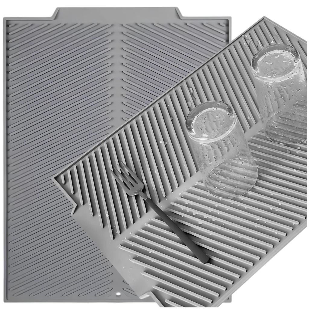 Silikon-Trockenmatte für Geschirr, hitzebeständig, 51 x 41 Produktbild 