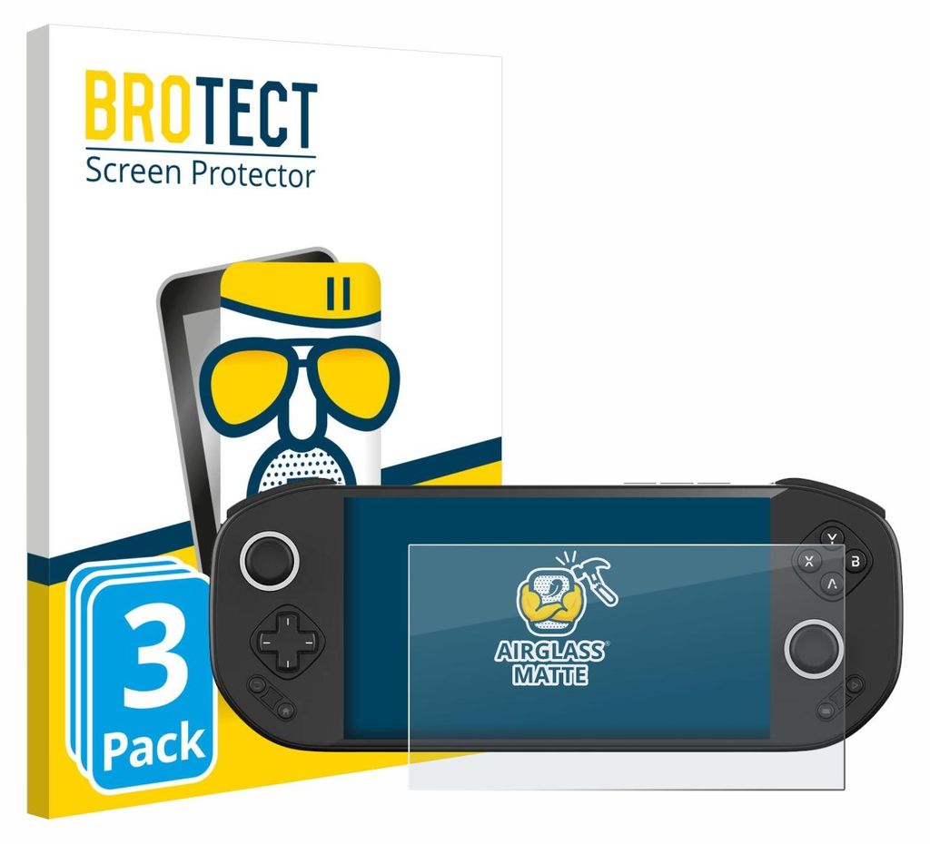 3x BROTECT Entspiegelungs Schutzglas für MANGMI Pocket Max Schutzfolie Panzer Folie Glas Display Schutz matt