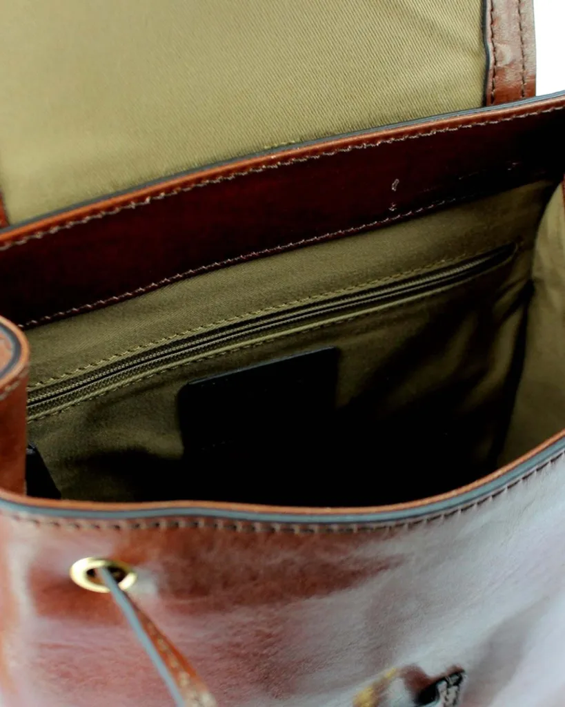 Sac à dos The Bridge Panzani marron idéal pour le bureau et sorties - 3