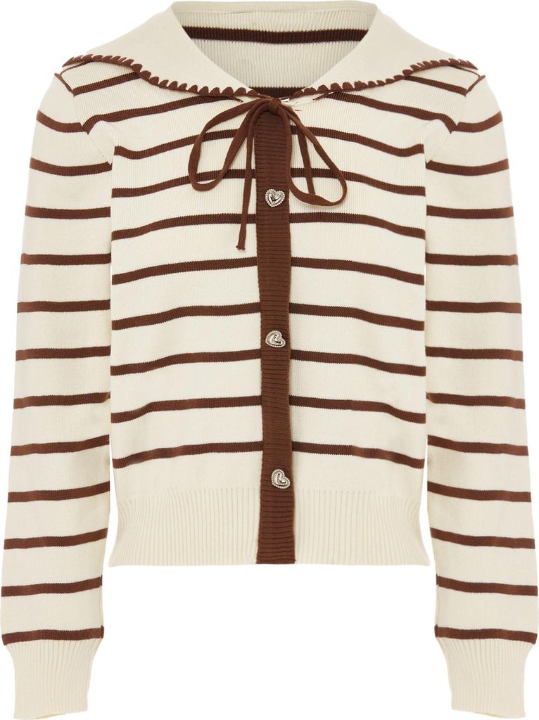NAEMI damen strickjacke - coffee, XS/S