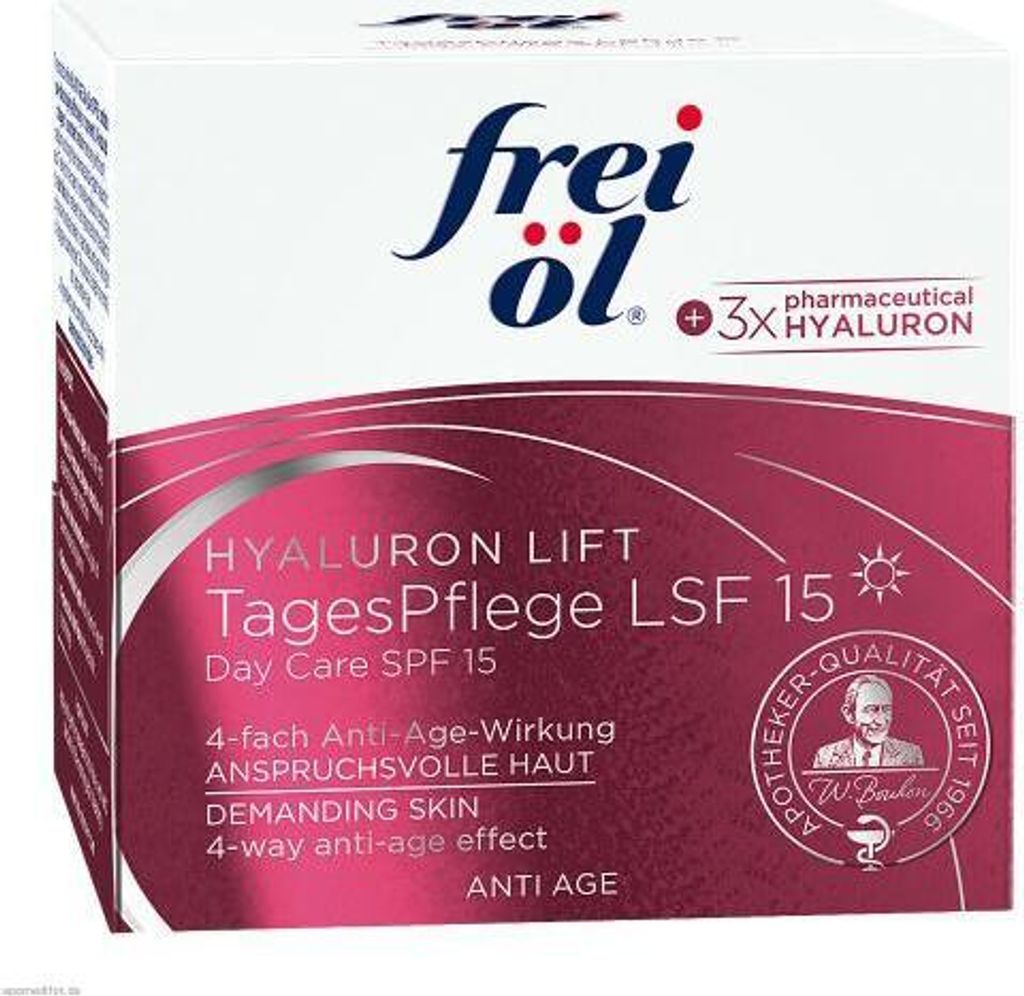 Frei öl Anti-Age Hyaluron Lift Tagespflege Lsf 15 50 ml