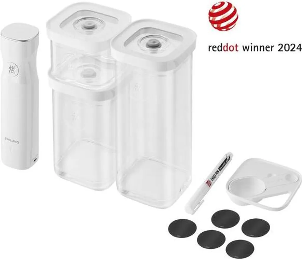 Zwilling 4009839665356 FRESH & SAVE CUBE Vakuum Starter Set, Größe S, 6-teilig (1011370)