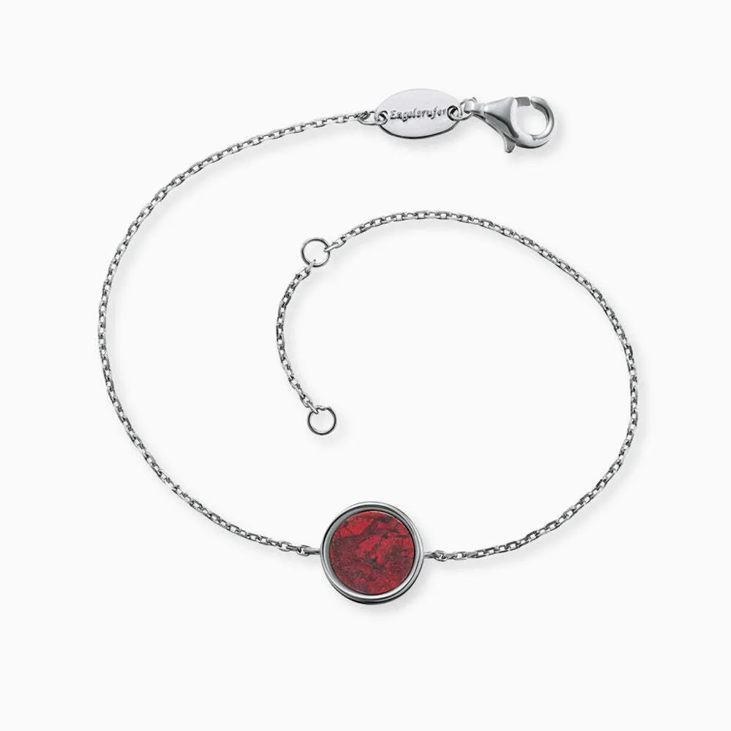 Bracciale Angel Caller Pietra potente ERB-LILGEM-RJ con diaspro argento