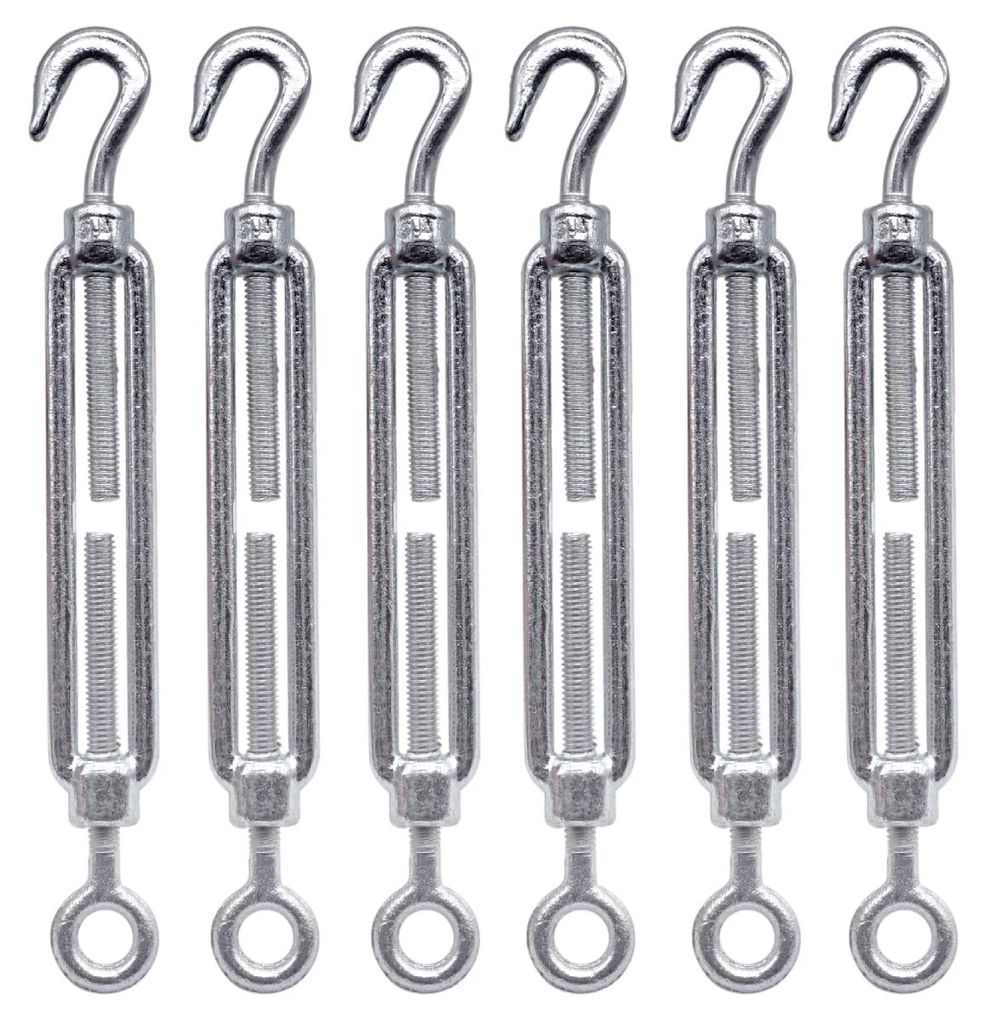 Kabelspanner mit Haken und Öse M8, Kabelspannung (6 Stück)