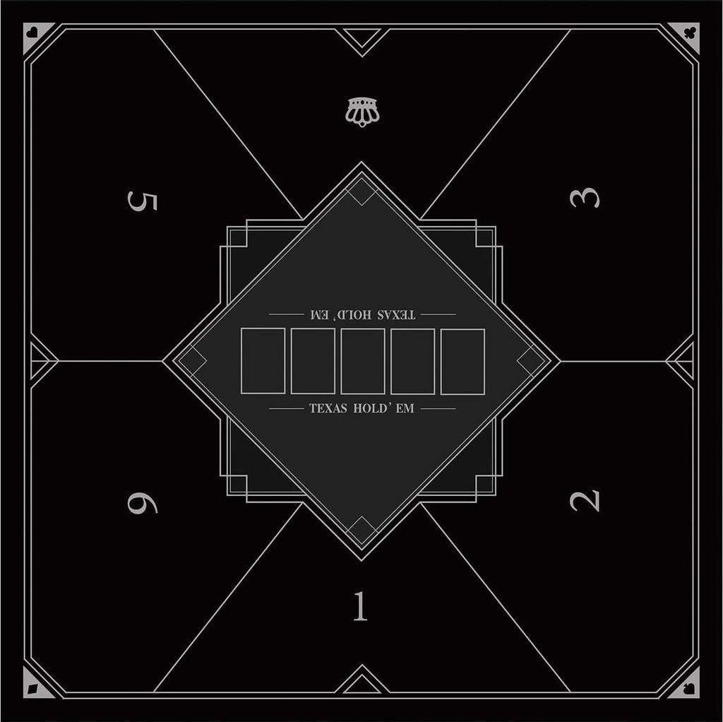 LaiEr 100×100 cm Texas Hold'em Gummitisch-Pokermatte