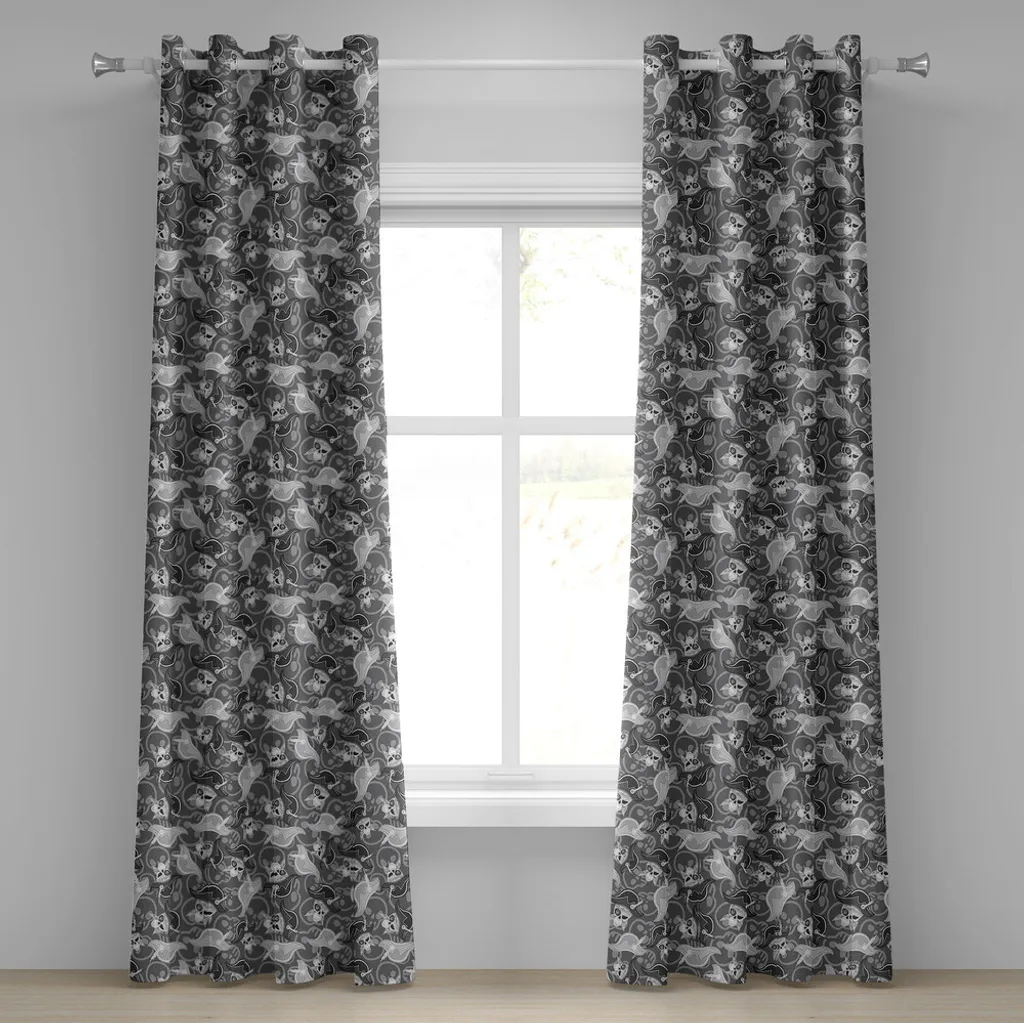 Tenda Pirati ABAKUHAUS 280x225 Grigio - Arredo Finestra con Occhielli